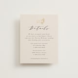 "Floral Border" - Direction Cards in Champagne by Leah Bisch - Front