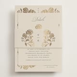 "Shimmering Hydrangeas" - Direction Cards in Tea Time by Susan Zinader - Assembled with Belly Band