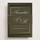 "Playbill" - Direction Cards in Midnight Forest by Morgan Kendall - Assembled with Belly Band