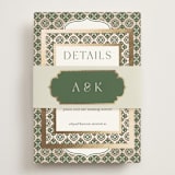 "Kareem" - Direction Cards in Evergreen by Oma N. Ramkhelawan - Assembled with Belly Band