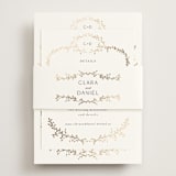 "Delicate Vine" - Direction Cards in Alabaster by Susan Moyal - Assembled with Belly Band