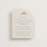 "Natural Monogram" - Direction Cards in Porcelain by Jennifer Postorino - Front