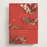 "Happiness" - Direction Cards in Cherry by Shannon Chen of Four Wet Feet Studio - Assembled with Belly Band