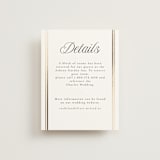 "Side Stripe" - Direction Cards in Pearl by Nicole Walsh - Front