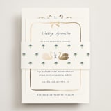 "Swan Song" - Direction Cards in Lakes by Sarah Knight - Assembled with Belly Band