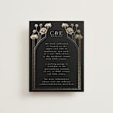 "Nouveau flowers" - Direction Cards in Onyx by Ana de Sousa - Front