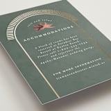 "Birds of Paradise" - Direction Cards in Coral by Julie Hebert - Detail