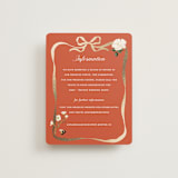 "Fleur" - Direction Cards in Verona Sunset by Sarah Knight - Front