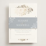 "Wild Roses" - Direction Cards in Powder Blue by Kristen Smith - Assembled with Belly Band