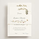 "Coastal Bloom" - Direction Cards in Garden Green by Lucrecia Caporale - Assembled with Belly Band