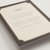 "Arch Frame" - Direction Cards in Cognac by Emily Betts - Detail