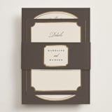 "Arch Frame" - Direction Cards in Cognac by Emily Betts - Assembled with Belly Band