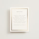 "Hampton" - Direction Cards in Chantilly by Wildfield Paper Co - Front