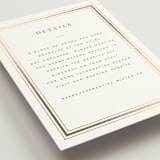 "Hampton" - Direction Cards in Chantilly by Wildfield Paper Co - Detail