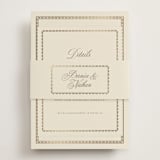 "Ahlum" - Direction Cards in Champagne by Deynaaz Daraei - Assembled with Belly Band