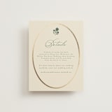 "Vintage Oval" - Direction Cards in Rosemary by Emily Betts - Front