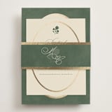 "Vintage Oval" - Direction Cards in Rosemary by Emily Betts - Assembled with Belly Band