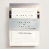 "Gilded frame" - Direction Cards in Pearl by Nicole Walsh - Assembled with Belly Band