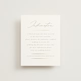 "Classic Line Frame" - Direction Cards in Silk by Wildfield Paper Co - Front