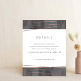 "Geo Chic" - Direction Cards in Charcoal by Hooray Creative - Front