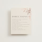 "Lovely" - Direction Cards in Creme by Stardust Design Studio - Front