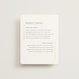 "Elegant Flourish" - Direction Cards in Sugar by Jessica Williams - Front