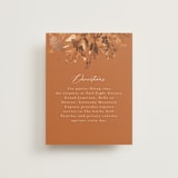 "Wedding in Aspen" - Direction Cards in Rust by Chris Griffith - Front