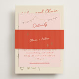 "Party On!" - Direction Cards in Sangria Spark by Zove Ahhh - Assembled with Belly Band