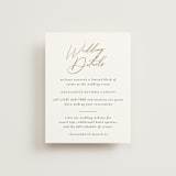 "Palm Monogram" - Direction Cards in Leaf by Olivia Raufman - Front
