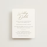 "Palm Monogram" - Direction Cards in Leaf by Olivia Raufman - Front