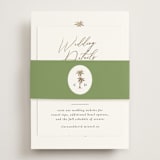 "Palm Monogram" - Direction Cards in Leaf by Olivia Raufman - Assembled with Belly Band