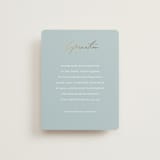 "Delicacy" - Direction Cards in Dusty Blue by Angela Thompson - Front