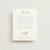 "Rococo" - Direction Cards in Pearl by Jenna Holcomb - Front