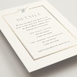 "Elegant Type" - Direction Cards in Pearl by Leah Bisch - Detail