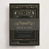 "Emilie" - Direction Cards in Noir by Randi Cirelli - Assembled with Belly Band