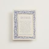 "Tiled Romance" - Direction Cards in Dynasty Blue by Ana de Sousa - Front