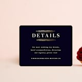 "Modern Deco" - Direction Cards in Midnight by Hooray Creative - Front