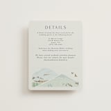 "Mountaintop" - Direction Cards in Evergreen by Paper Sun Studio - Front
