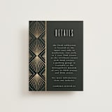 "Deco pattern" - Direction Cards in Onyx by Ana de Sousa - Front