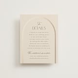 "Misha" - Direction Cards in Latte by Kristie Kern - Front
