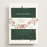 "Sweeping Vine" - Direction Cards in Dusty Rose by Itsy Belle Studio - Assembled with Belly Band