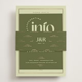 "News!" - Direction Cards in Kiwi by Claudia Orengo - Assembled with Belly Band