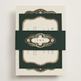 "Frame" - Direction Cards in Emerald by Jen Owens - Assembled with Belly Band