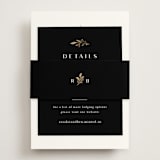 "Petite Sprig" - Direction Cards in Black Dahlia by Olivia Raufman - Assembled with Belly Band