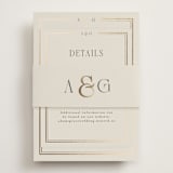 "Grace" - Direction Cards in Champagne by Nicole Walsh - Assembled with Belly Band