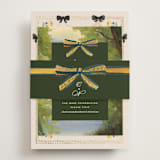 "Tuileries" - Direction Cards in Golden by Claudia Orengo - Assembled with Belly Band