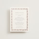 "Islamic Arch" - Direction Cards in Scarlet by Sabrin Deirani - Front