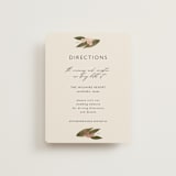 "Delicate" - Direction Cards in Terracotta by Susan Moyal - Front