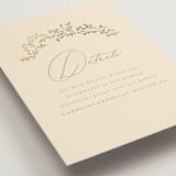 "Leafy Garland" - Direction Cards in Sand by Creo Study - Detail
