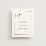 "Balanced" - Direction Cards in Milk White by Robin Ott - Front